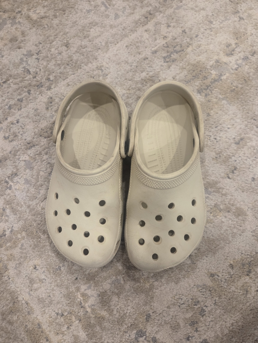 Size J2 Crocs In Bone
